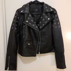 Faux Leather Moto Jacket